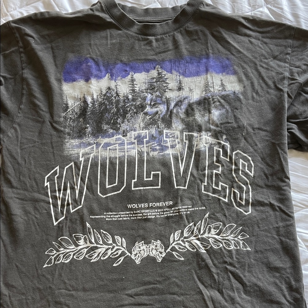 Darc Sport Wolves Graphic Tee - Black and Purple Men’s Shirt